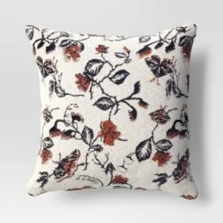 Halloween Botanical Woven Cotton Square Halloween Throw Pillow - Threshold™ -Threshold GUEST ea7cfb96 8a51 4697 b2e3 7383a400fe4a