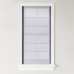 1pc Light Filtering Cordless Linen Blend Roman Window Shade Gray - Threshold™ 7 1pc Light Filtering Cordless Linen Blend Roman Window Shade Gray - Threshold™ -Threshold GUEST edb5f4b4 bb5d 4b7c 825f 64b2c2f658fd