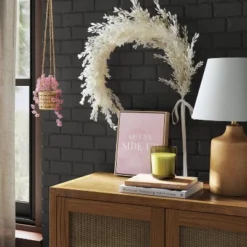 Threshold 8 Ring Pampas Grass Wreath - Threshold™