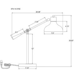 Crosby Schoolhouse Desk Lamp Black - Threshold™: Adjustable Stand, ETL Listed, Metal Shade, No Assembly Required 9 Crosby Schoolhouse Desk Lamp Black - Threshold™: Adjustable Stand, ETL Listed, Metal Shade, No Assembly Required -Threshold GUEST f1e5b1e8 2901 40b4 8e4d 879164dbd81b 1
