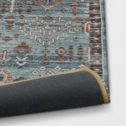 5'x7' Woven Flatweave Area Rug Blue - Threshold™ 7 5'x7' Woven Flatweave Area Rug Blue - Threshold™ -Threshold GUEST f1e99fa8 a729 48e7 b212 b01dec6deefc