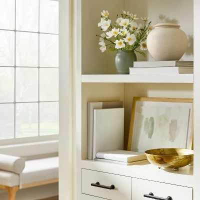 Earthenware Low Vase - Threshold™ Designed With Studio McGee 3 Earthenware Low Vase - Threshold™ Designed With Studio McGee