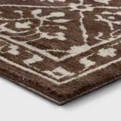 5'x7' Tile Knitted Area Rug Dark Brown - Threshold™ -Threshold GUEST f51fb560 1207 4de8 a044 5b509cb0e4b5