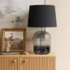 Smoked Glass Table Lamp Black (Includes LED Light Bulb) - Threshold™ -Threshold GUEST f6ea20fb 05c7 4624 a202 ee030a752c6a