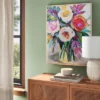 24" X 30" Colorful Floral Framed Canvas Natural - Threshold™ -Threshold GUEST f9ce846c fe48 4496 8c38 fc0591f73c1c