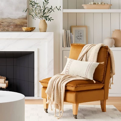 Windowpane Knit Throw Blanket With Tassels - Threshold™ Designed With Studio McGee 3 Windowpane Knit Throw Blanket With Tassels - Threshold™ Designed With Studio McGee