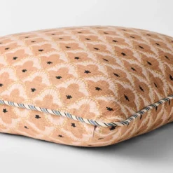 Square Geo Pattern With Striped Piping Peach - Threshold™ Design With Studio McGee -Threshold GUEST fe5e0fb6 5a7b 4bca 82d3 40d32441c02f