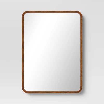 22" X 30" Rounded Corner Wood Wall Mirror - Threshold™ 8 22" X 30" Rounded Corner Wood Wall Mirror - Threshold™ - Image 6